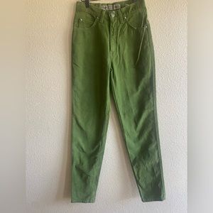 Vintage‎ Levi's 900 Series Green Denim Jeans size 27/7